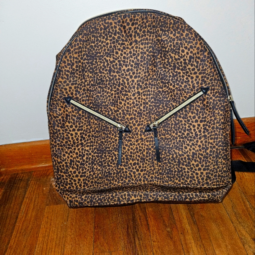 Stella & Dot Lady Boss Leopard Print Backpack
